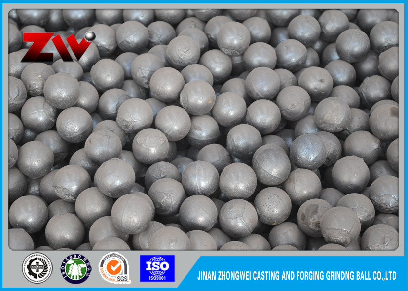 Boules de meulage de médias de fonte en acier de chrome de haute précision pour l'usine de ciment