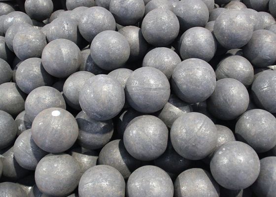 Billes de broyage forgées en acier à haute teneur en manganèse utilisées pour l'extraction du minerai et le processus de moulage rentable du broyeur à boulets