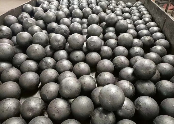 65 70 75 80 mm Médias de meulage en acier forgé à haute teneur en manganèse Boules de fer moulé pour moulin à billes