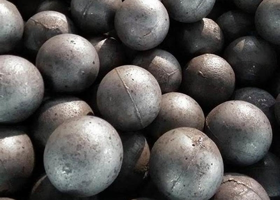 Média de meulage de billes en acier moulé en alliage de haute et basse chrome 40 mm 50 mm 60 mm billes de meulage en alliage de fer moulé en haute cr